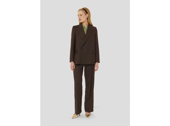 Veste Valson Chocolat en Laine Vierge