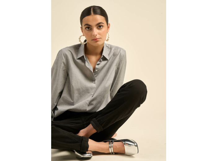 Chemise cintrée à manches longues