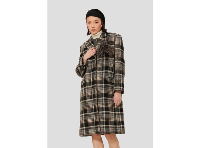 Manteau Marcel Gris en Laine