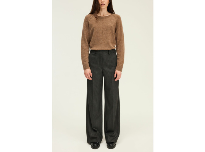 Pantalon large à fines rayures et lurex - CLEM