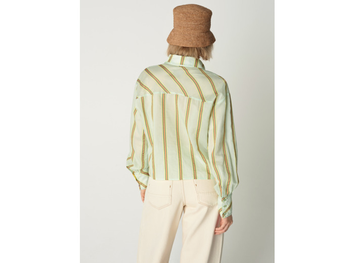 Chemise silène vert d eau