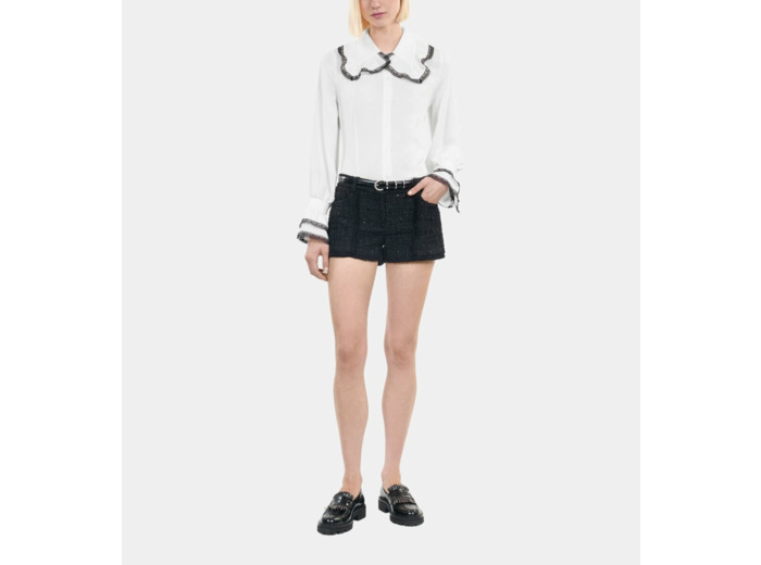 Chemise En Soie Blanche white