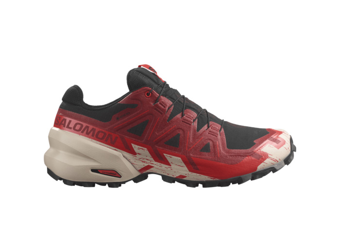 Speedcross 6 Gtx - Chaussures De Trail Running Black Red Dalhia Poppy Red