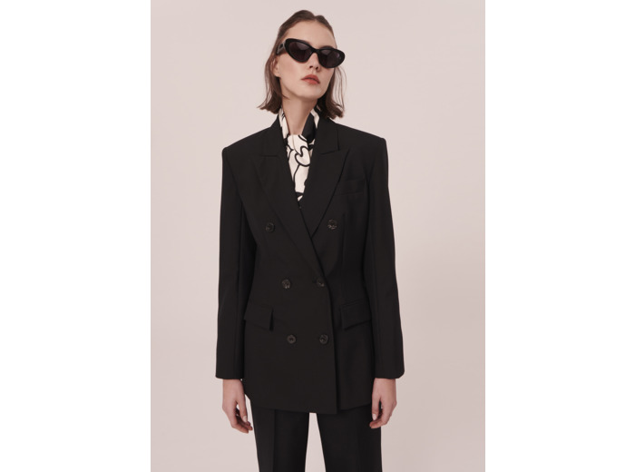 Veste Viola Noir en Laine