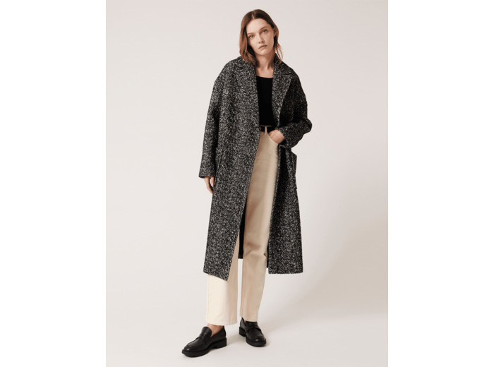 Manteau Miranda Noir en Coton