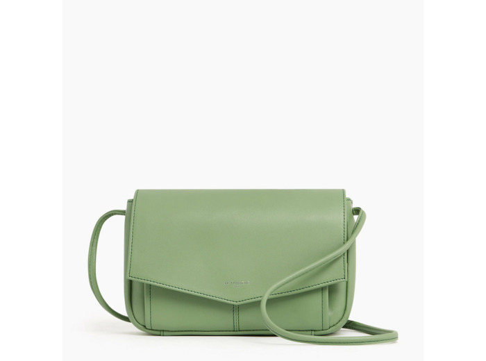 Pochette avec bandoulière amovible Charlotte en cuir lisse