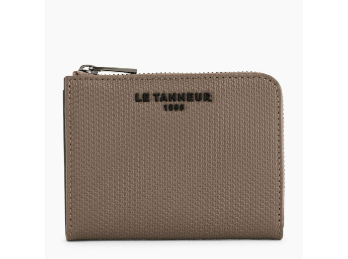 Porte monnaie zip en L Emile en cuir monogramme