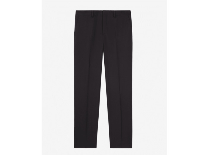 Pantalon De Costume Noir En Laine black