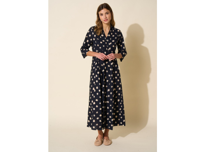 Robe imprimée cache-coeur