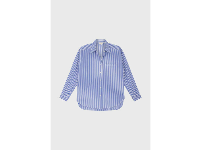 Chemise à rayures contrastées en coton - ASSIME