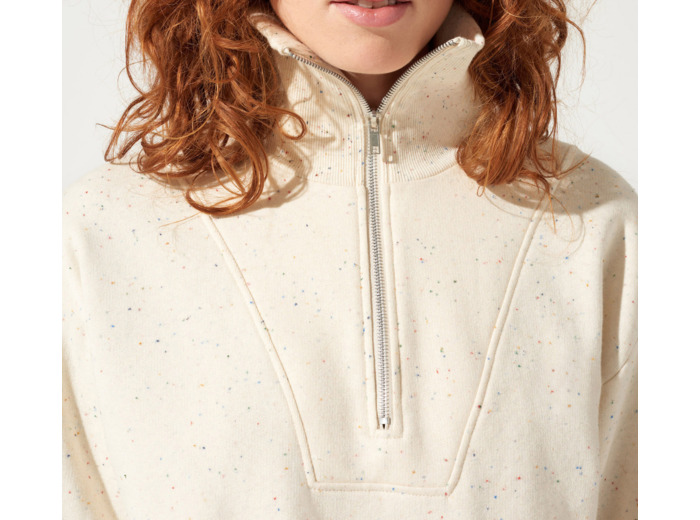 Sweat ecru multico