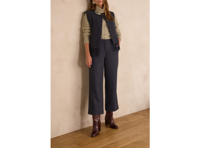 Pantalon cropped MELINA en laine