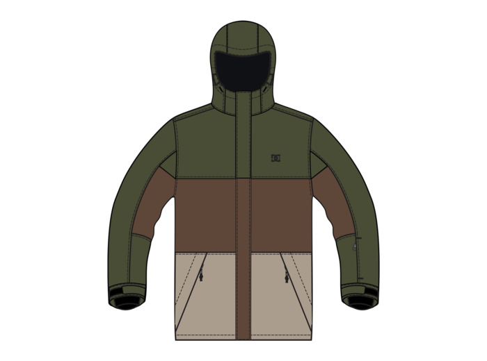 Veste DC Snow Vert