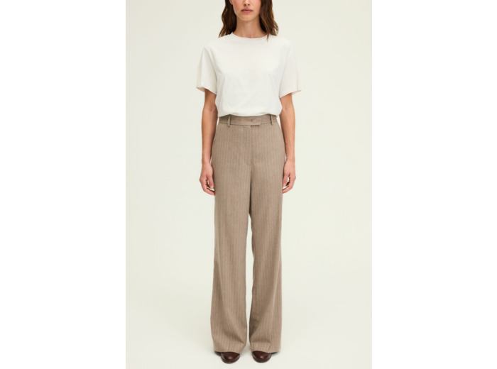 Pantalon large à fines rayures - CINDELLE