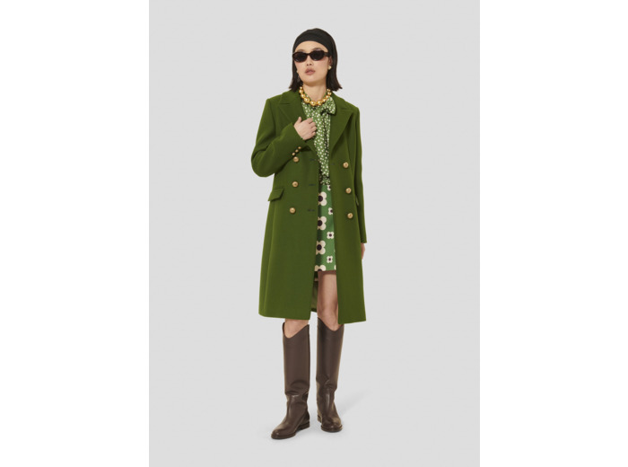 Manteau Marcy Cactus en Laine Froide