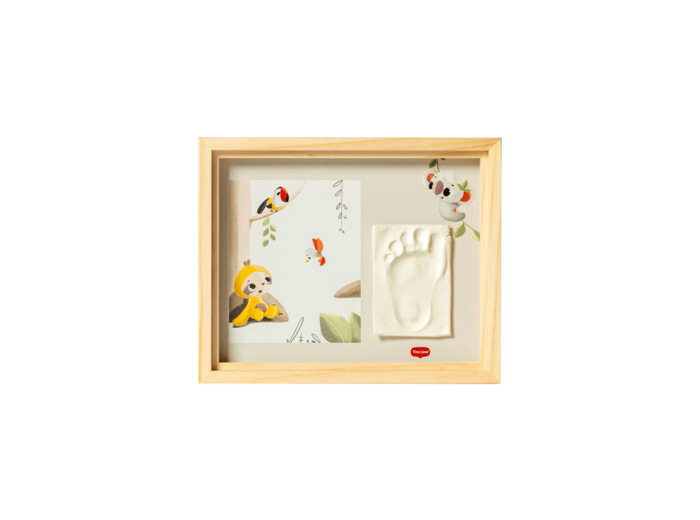 Simple cadre photo et empreinte Wood