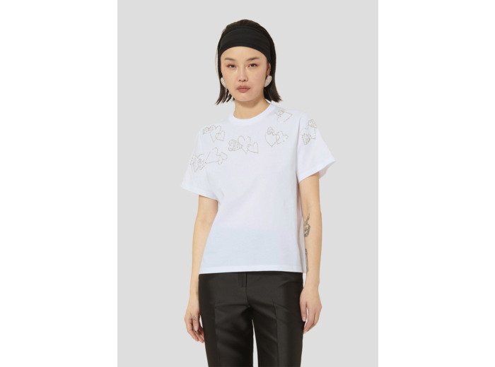 T-Shirt Taramour Blanc en Coton