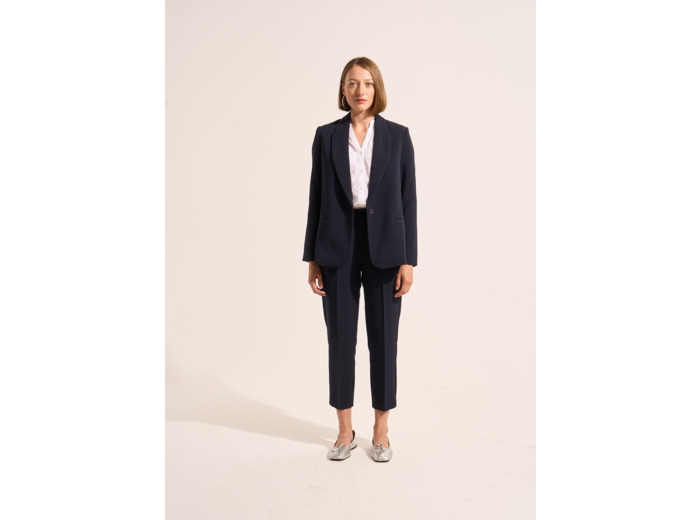 Pantalon fuselé à taille élastiquée