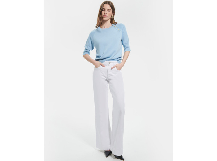 Pull Pauline Bleu Ciel en Lyocell