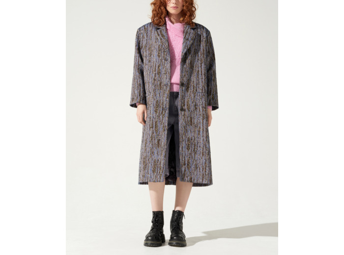 Manteau bleu electrique