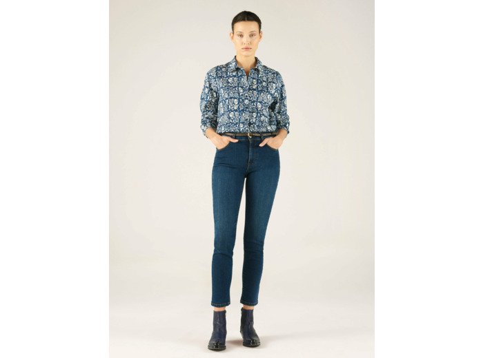 Chemise maree bleue