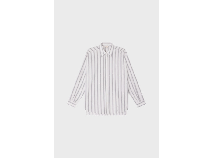Chemise à rayures et strass - BENOITE