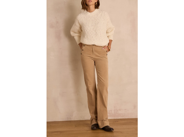 Pantalon flare NINON en velours