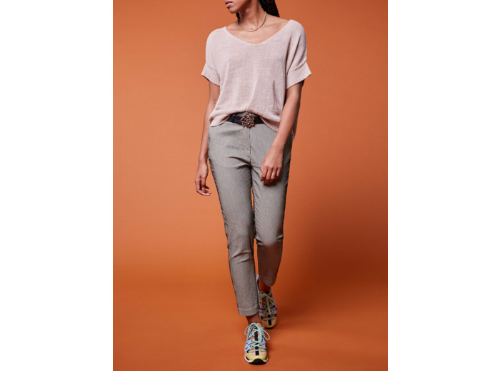 Pantalon rayure noire