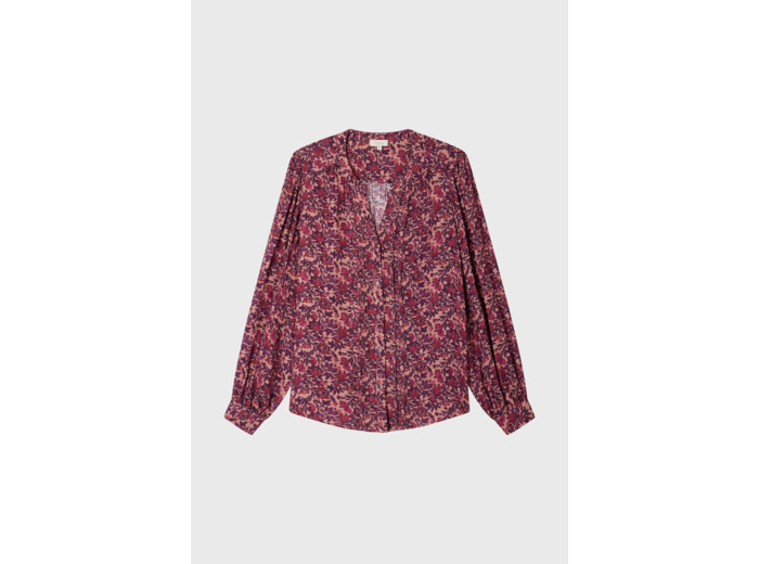 Chemise jacquard à fleurs - BELISSANDE