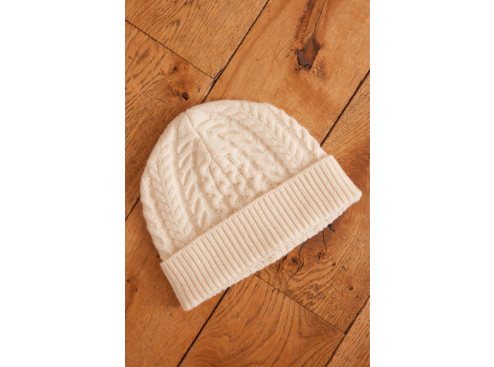 Bonnet HOCHE en maille torsadée