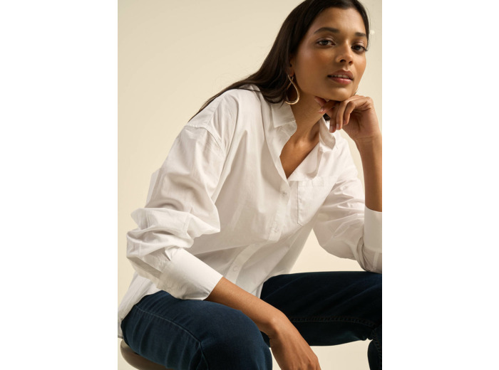Chemise ample en coton