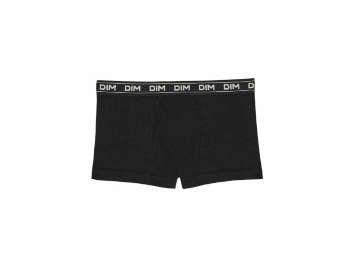 Boxer garçon en coton modal côtelée Noir Dim Icons