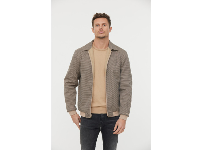 Blouson reversible uni/ carreaux Sherlock Holmes