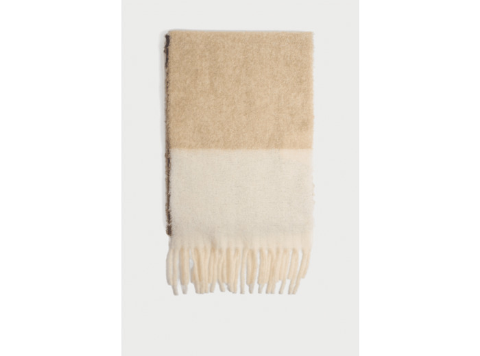 Echarpe en laine mélangée à larges rayures - HELYSE