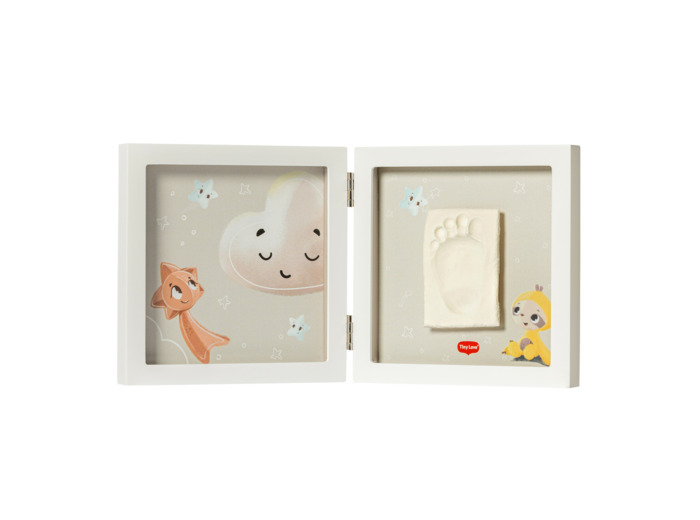 Simple cadre photo et empreinte Blanc