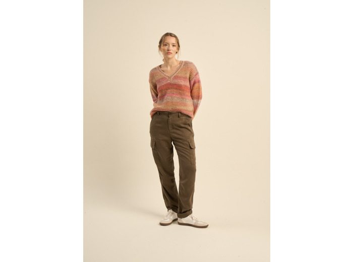 Pantalon cargo large