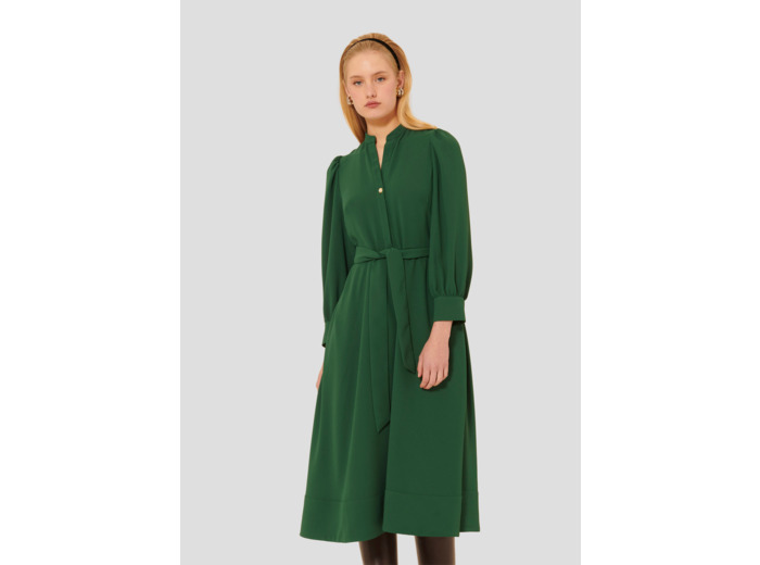 Robe Rivoltina Vert en Polyester