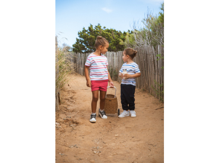 Marinière enfant mixte manches courtes Mida