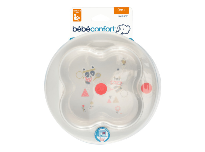 Assiette d'apprentissage avec Couvercle Sport
