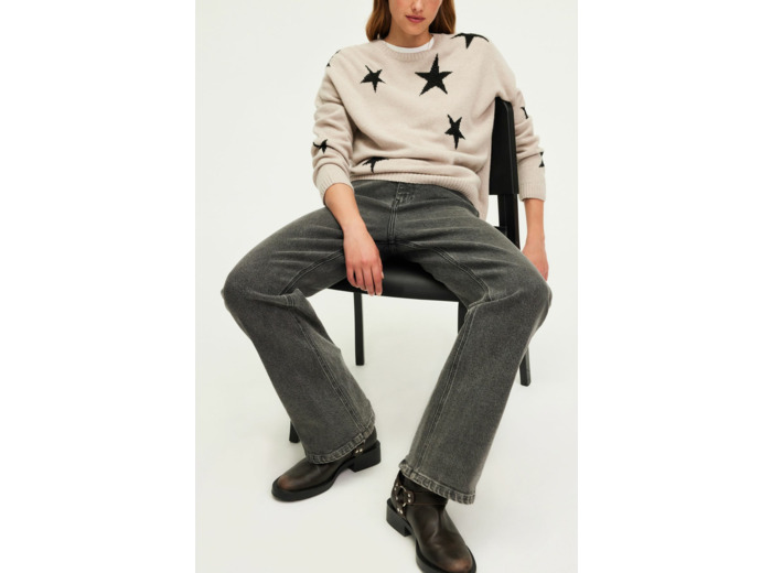 Pull col rond à étoiles - JESSALYNN
