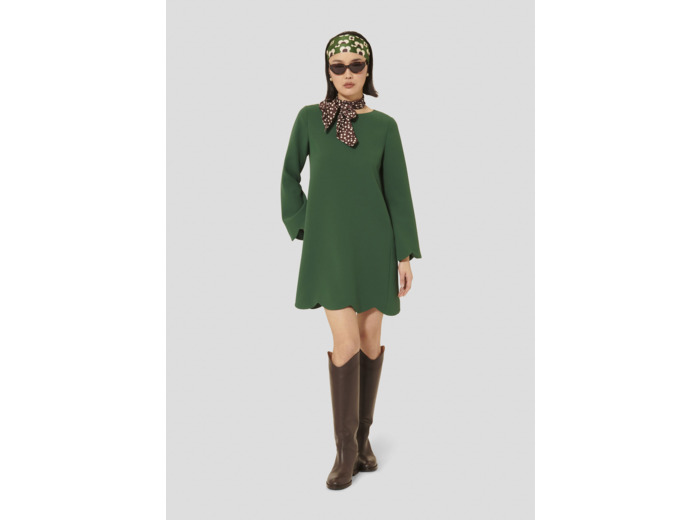 Robe Ruoda Vert en Polyester
