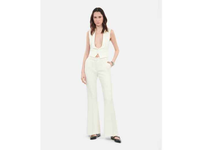 Gilet Écru Avec Dentelle ecru