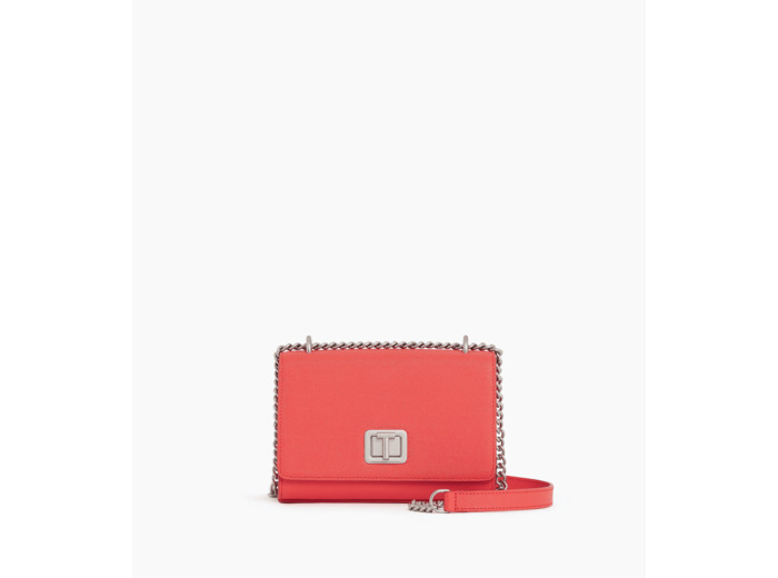 Petit sac bandoulière Eva en cuir grain caviar