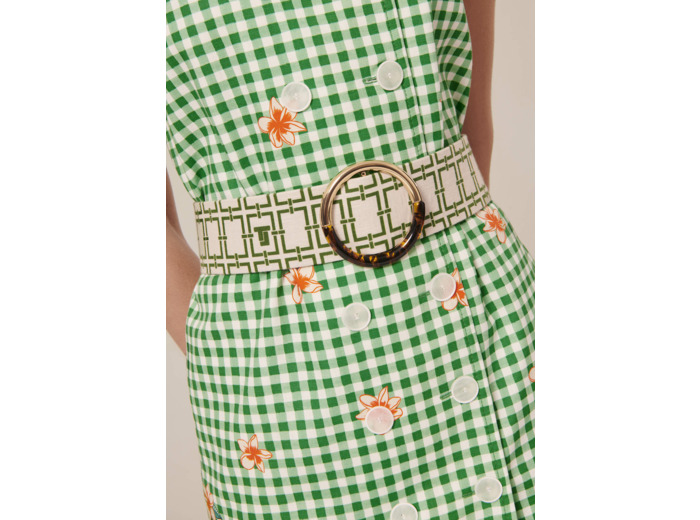 Ceinture Lauren Ecru en Cuir