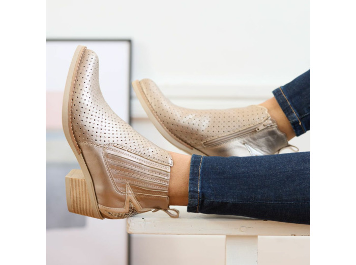 Bottines été Femme Hera Gold