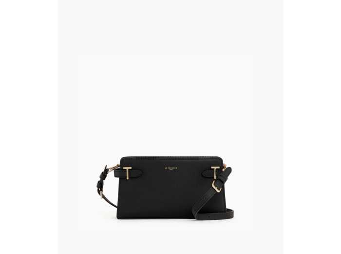 Petit sac à bandoulière Emilie en cuir signature T