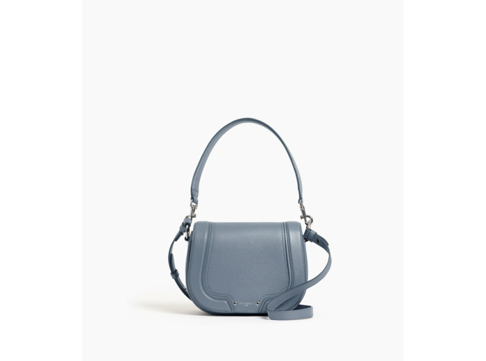 Sac bandoulière moyen modèle Ella en cuir grainé