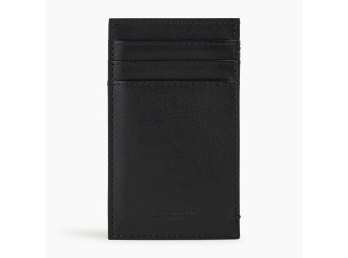 Porte cartes vertical Gary en cuir huilé