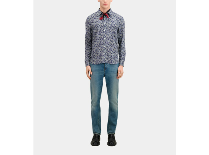 Chemise A Manches Longues Col Classique navy / blue