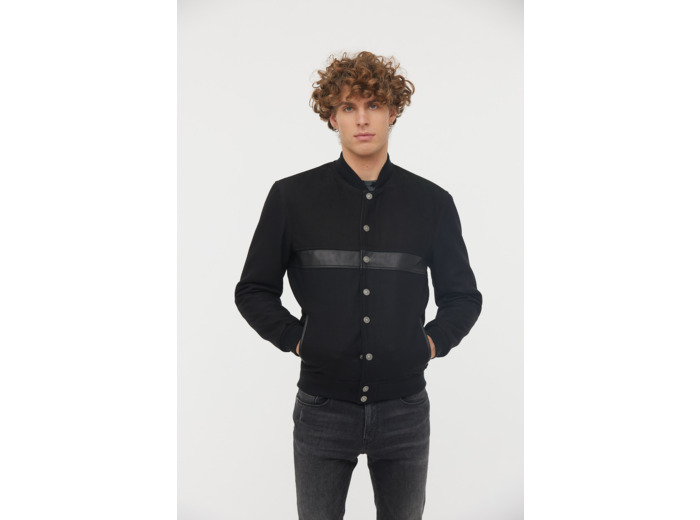 Teddy en laine et cuir